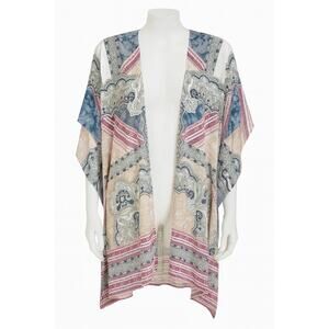 KIMONO SHEER FLORAL WRAP BEAUTIFUL COLORS SIZE ONE SIZE